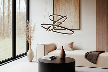 Iluminação suspensa sala de estar Iluminação suspensa sala de estar